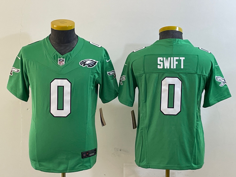 Youth 2025 Philadelphia Eagles #0 Swift green Nike NFL jersey style 4->youth nfl jersey->Youth Jersey